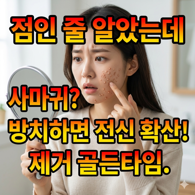 얼굴에 번지는 편평사마귀? 방치하면 전신 확산! 5분 만에 끝내는 자가 관리법 5가지