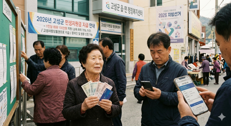  고성군 민생지원금 ‘최대 100만 원’ 지급 논란과 2026년 신청 가이드