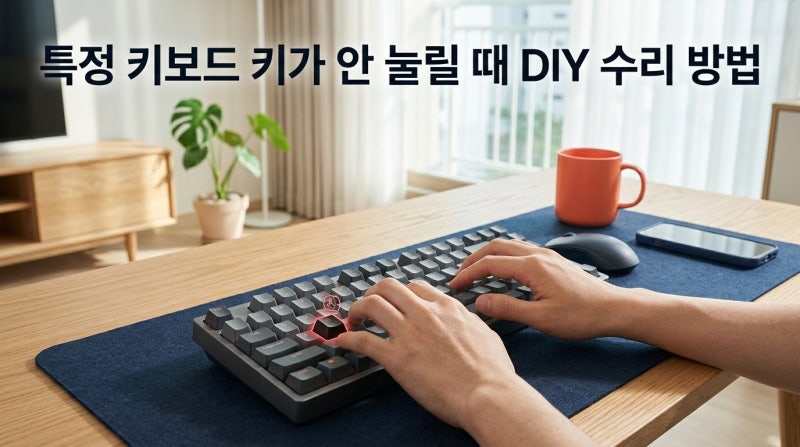 키보드 특정 키 안 먹힐 때 셀프 수리법 (2026년 원인별 해결 가이드)