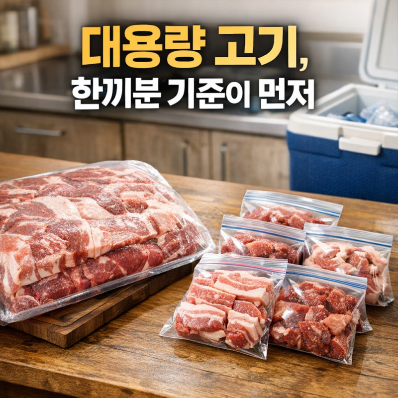 코스트코 삼겹살 소분, 소고기 한끼분 나누는 방법 총정리