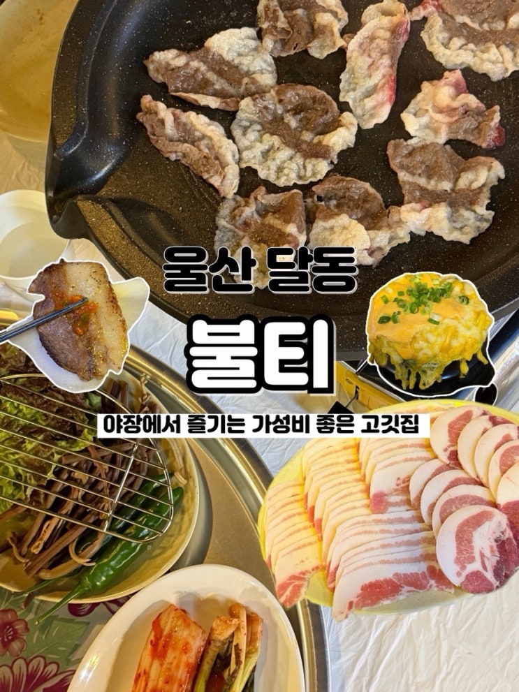  따뜻해진 날씨에 야장에서 즐기기 좋은 가성비 갑 울산 달동먹자골목고기 불티
