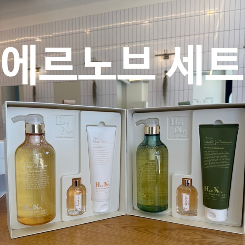 에르노브 샴푸 세트 구입 방법 가격 구성 미용사 추천
