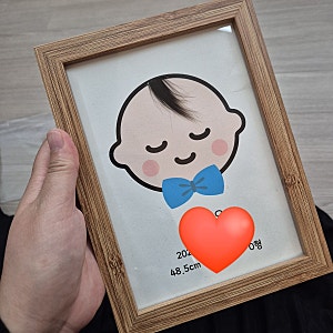 신생아 배냇머리 보관 액자 육오빠 배냇머리 액자로 선택 내돈내산