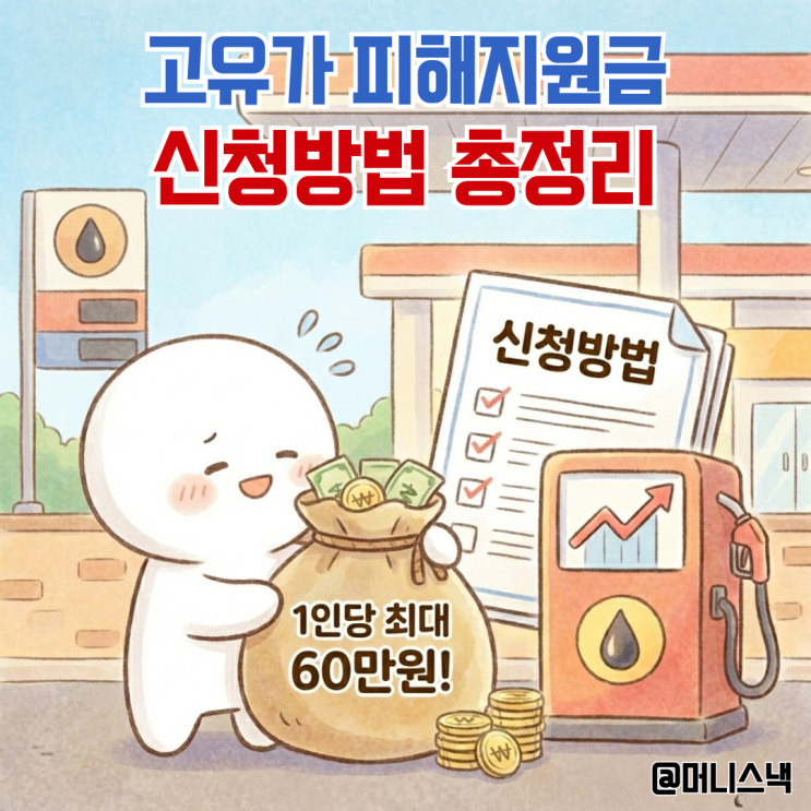 1인당 최대 60만원! 고유가 피해지원금 대상 및 신청방법 총정리
