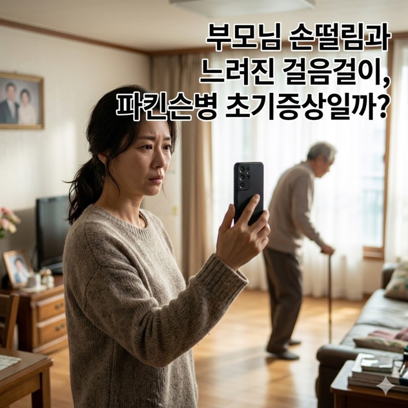부모님 손떨림과 느려진 걸음걸이, 파킨슨병 초기증상일 확률은?