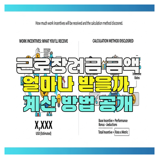  근로장려금 금액 얼마나 받을까, 계산 방법 공개