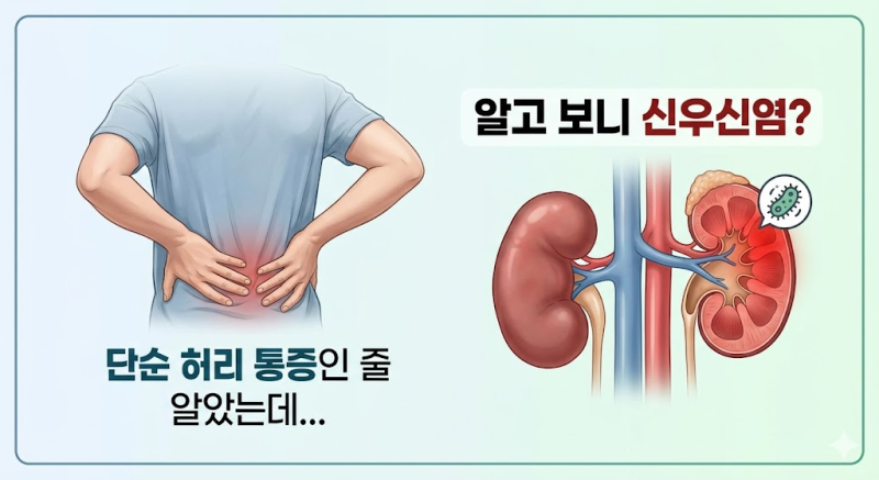허리 통증인 줄 알았는데 신우신염? 원인부터 초기 증상까지 총정리