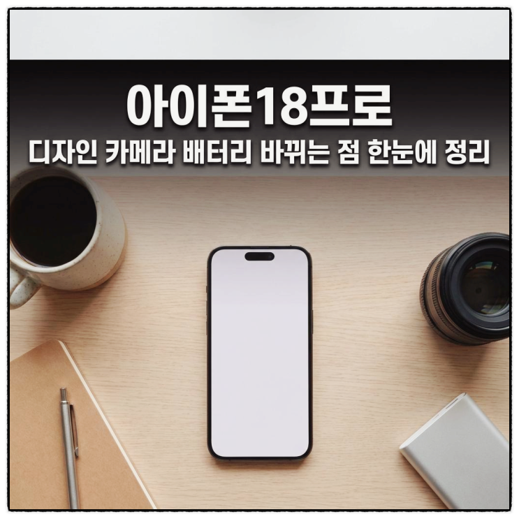  아이폰18프로 디자인 카메라 배터리 바뀌는 점 한눈에 정리
