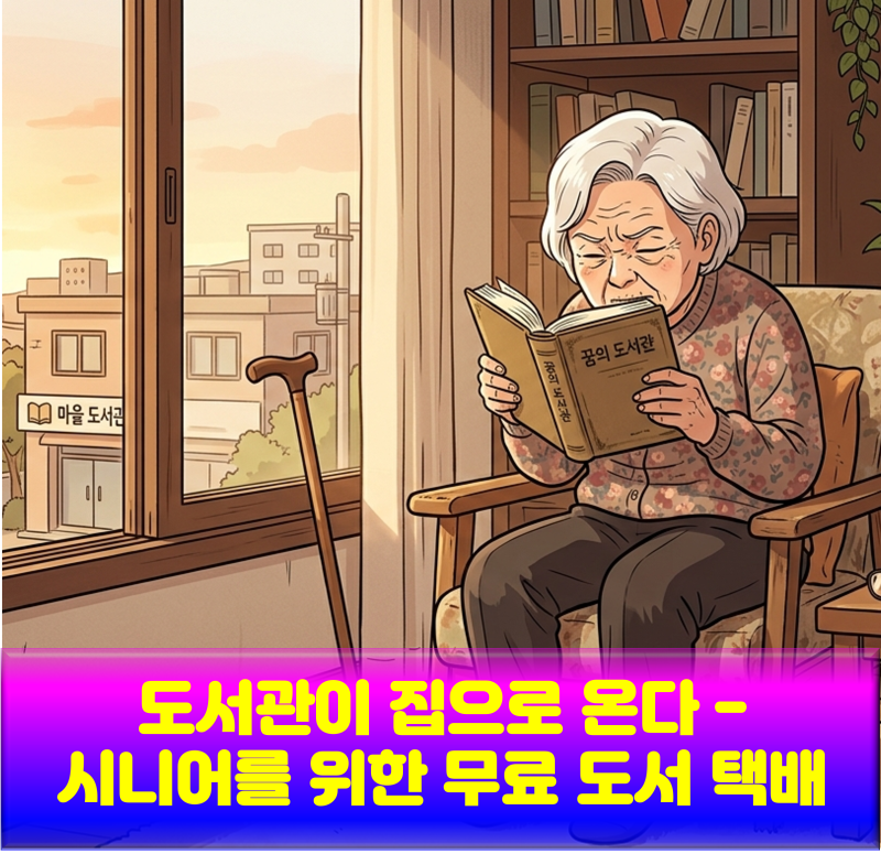 도서관이 집으로 온다 - 시니어를 위한 무료 도서 택배