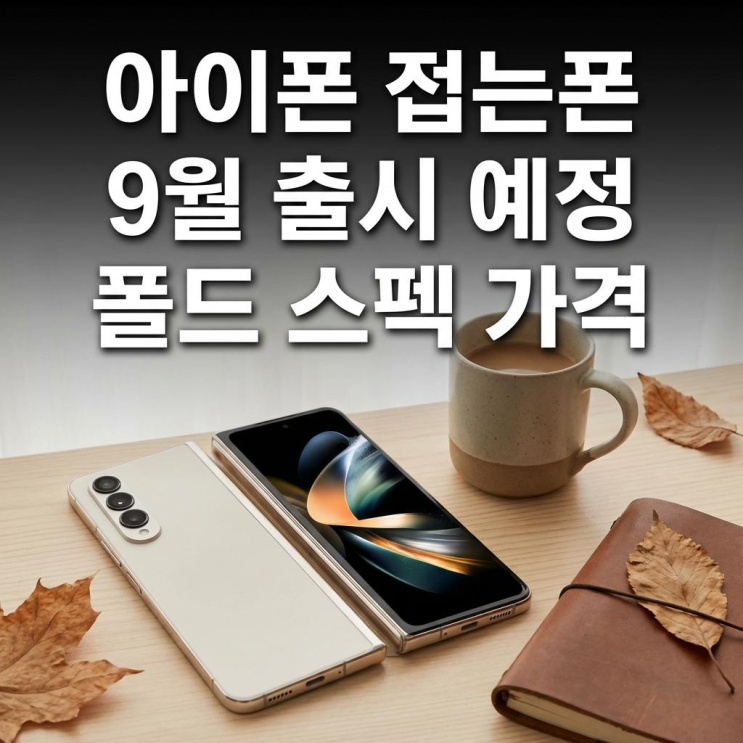  아이폰 접는폰 9월 출시 예정 폴드 스펙 가격 정리