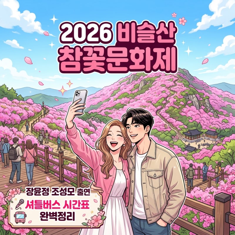 30회 비슬산 참꽃축제 가수 라인업 명당 공개