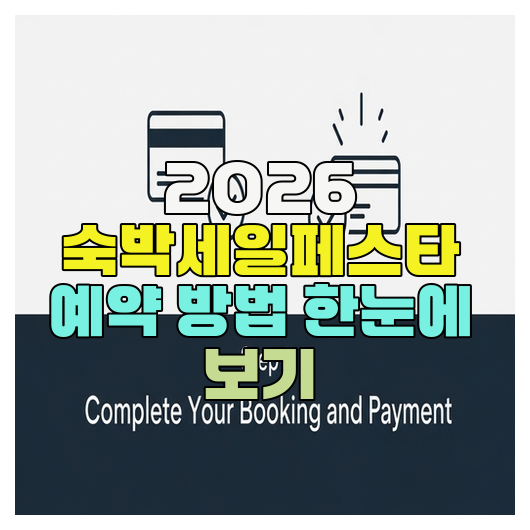  2026 숙박세일페스타 예약 방법 한눈에 보기