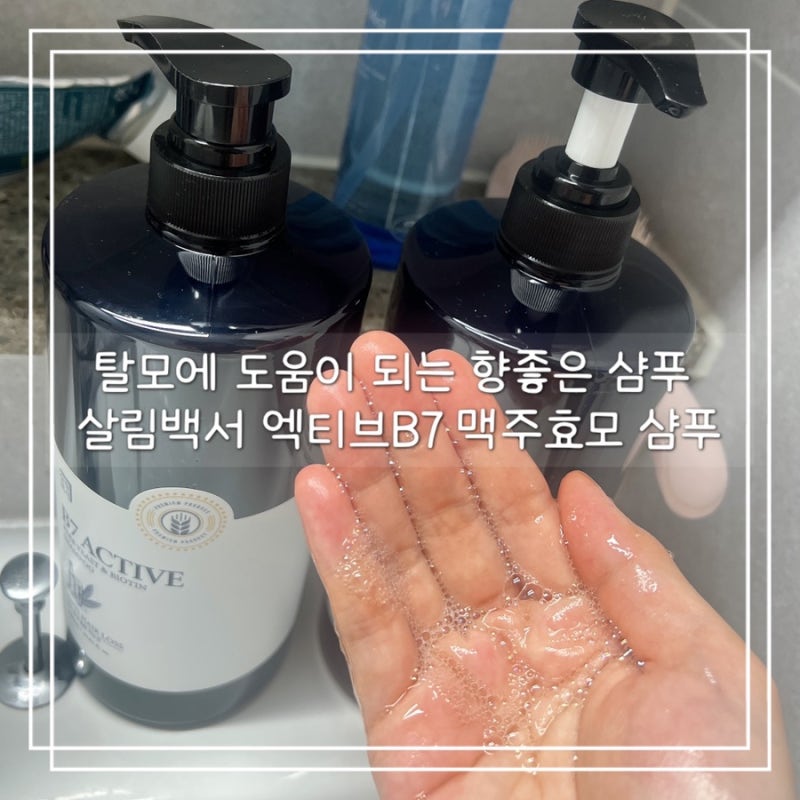 살림백서 엑티브B7 맥주효모 앤 비오틴 탈모두피샴푸 만족후기