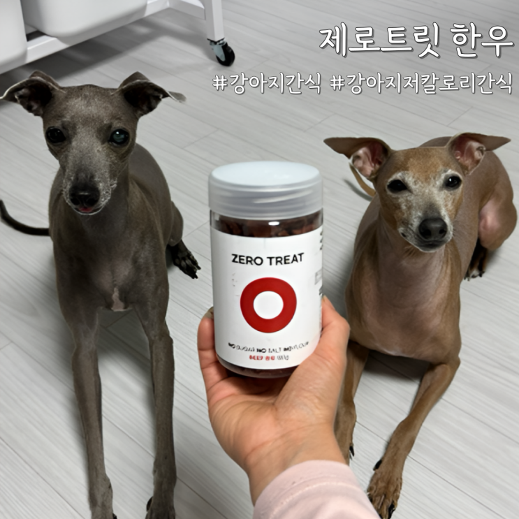 살 안찌는 강아지간식? 1알 2.5kcal 강아지 저칼로리 간식 제로트릿 한우 리뷰