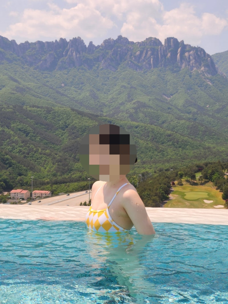 예쁜여자실내수영복 브랜드 리얼리굿스윔 다이아몬드 노랑, 사이즈, 실착 후기