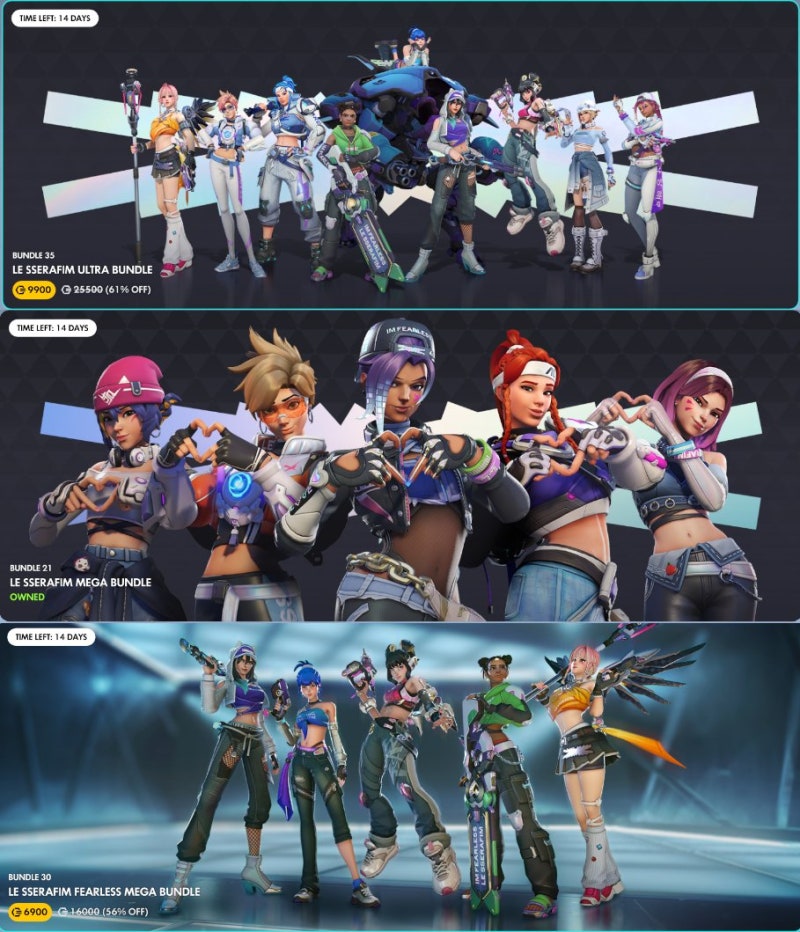 [LE SSERAFIM] Overwatch LE SSERAFIM Skins Resale (April 14-27)