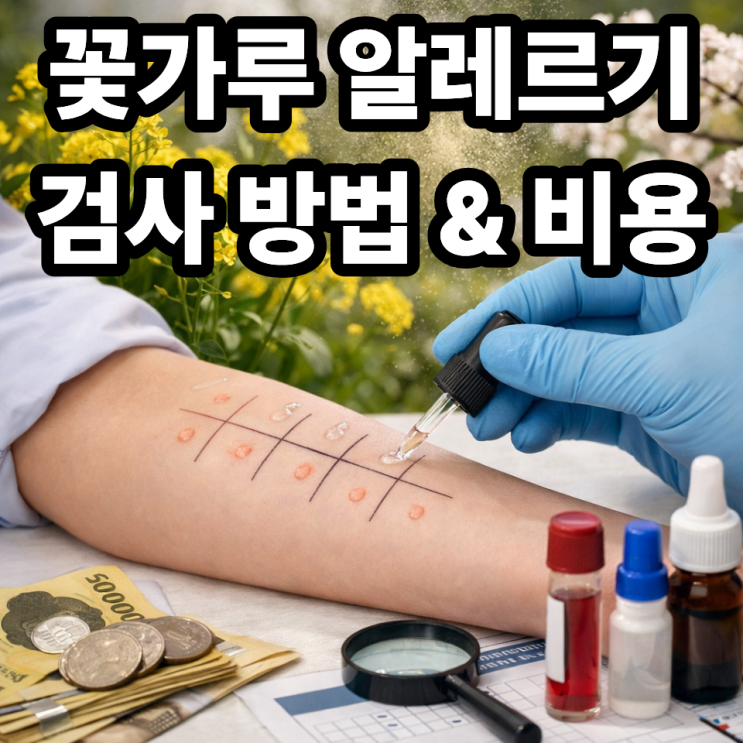  꽃가루 알레르기 검사 방법과 비용 총정리 