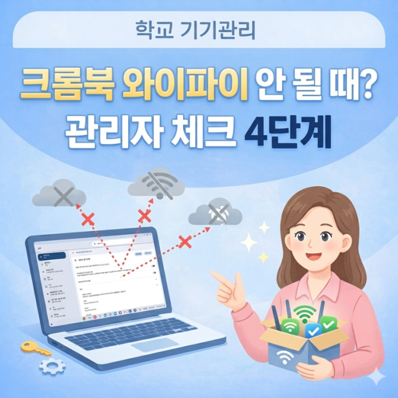 [크롬북] 와이파이 연결 안 될 때? 4단계 해결법