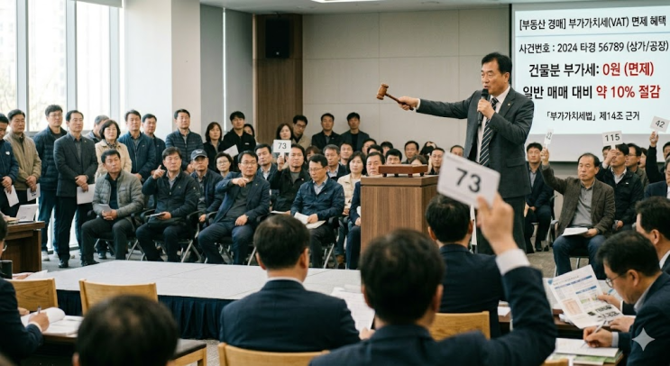  상가·공장 경매 낙찰 시 '부가가치세' 내야 할까? (숨은 절세 혜택과 주의점)