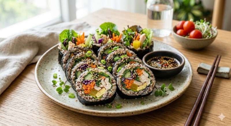 다이어트 샐러드 김밥 맛있게 만드는 방법