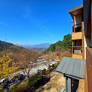 남양주 축령산 자연휴양림 산림문화휴양관 이용후기 - 해넘이 명당 3야영장 데크 정보