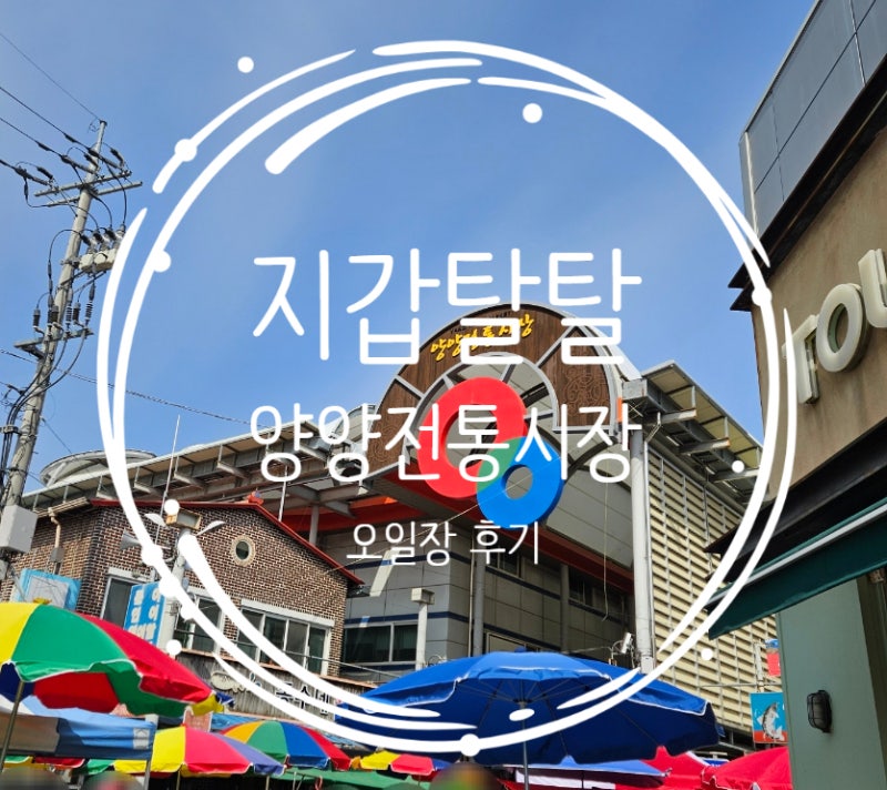 [강원도 양양] 양양전통시장 오일장 장날 4일 9일 엄마랑 장보기 (+주차장, 송이닭강정, 낙산....