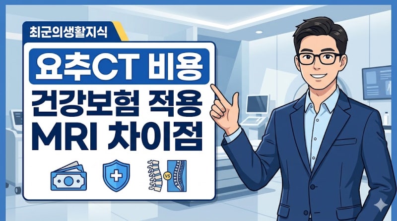 요추CT 비용 건강보험 적용 기준과 MRI 차이점 확인하기