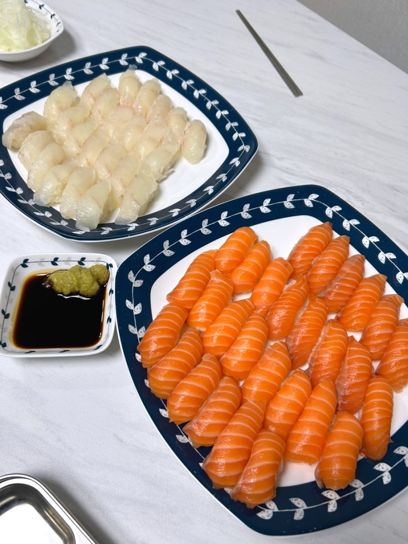 트레이더스 연어,광어필렛 간단하게 손질해서 맛있게 즐기기