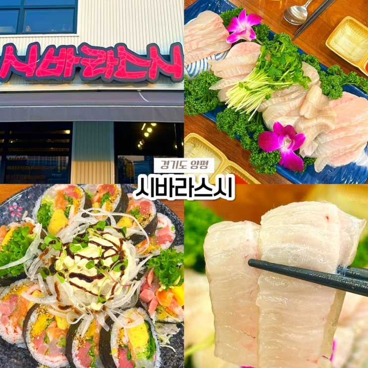  양평 현지인 추천 맛집, 시바라스시 초밥 회 내돈내산 솔직후기