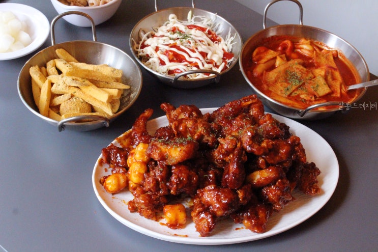  마포 공덕 맛집 천년닭강정 유명한 공덕역 족발골목 근처 술집
