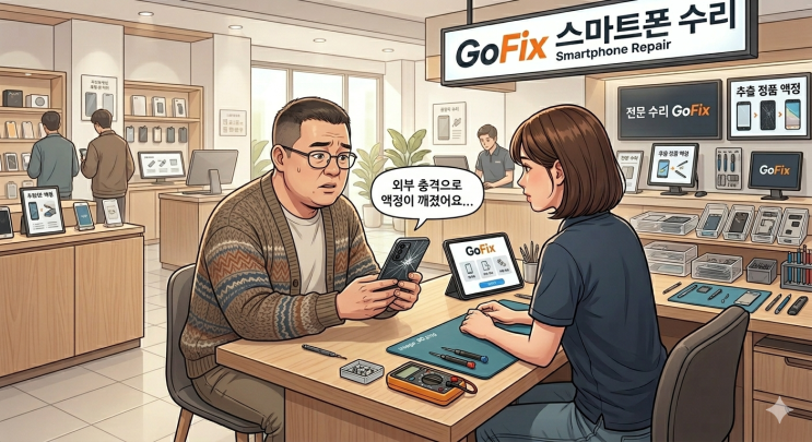  갤럭시 S21 화면 액정 파손 수리 완료! 수리 엔지니어가 공개하는 갤럭시 S21 호환 액정 교체 체크포인트 