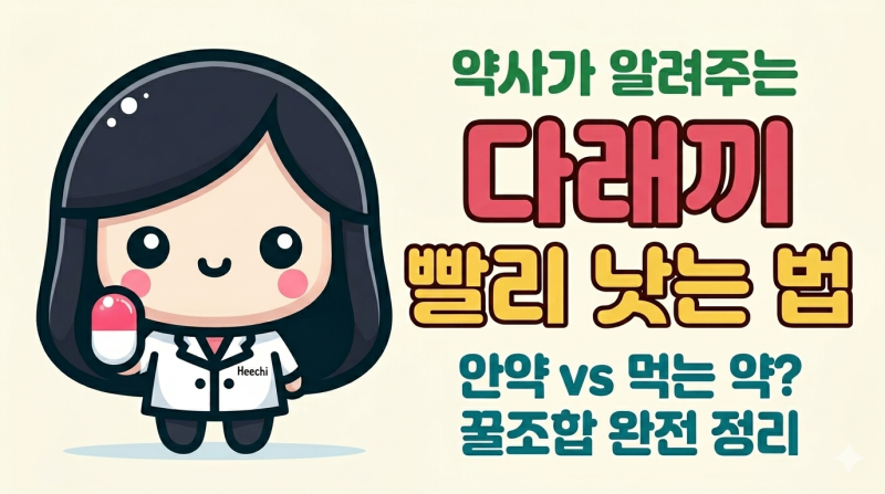 다래끼 빨리 낫는 법? 약사가 알려주는 안약·먹는 약 선택 기준 (배농산급탕, 온찜질)