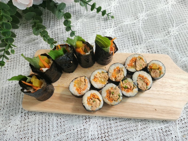 고추참치 꼬마김밥 만들기 | 고추참치마요 꼬마김밥 레시피 | 고추참치 마요네즈 마리김밥 ....