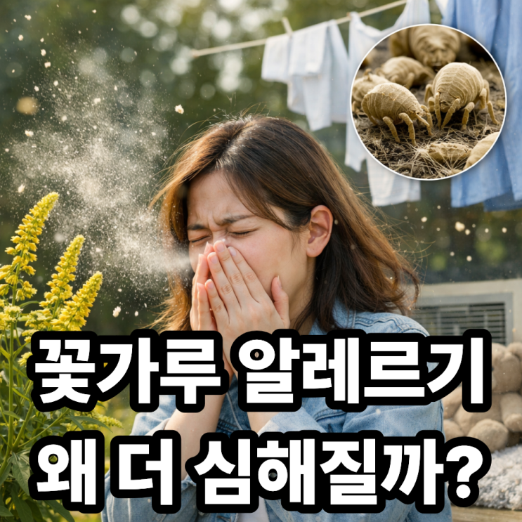  꽃가루 알레르기 심해지는 이유, 생활 속 원인 분석 