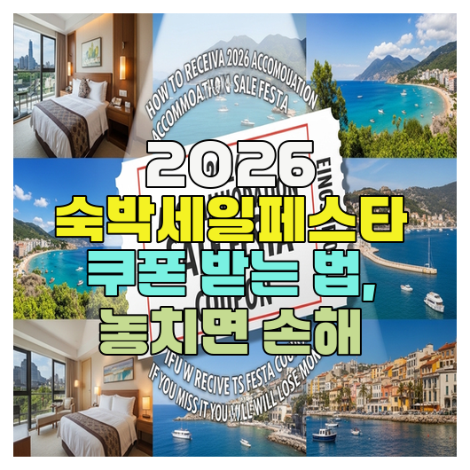  2026 숙박세일페스타 쿠폰 받는 법, 놓치면 손해
