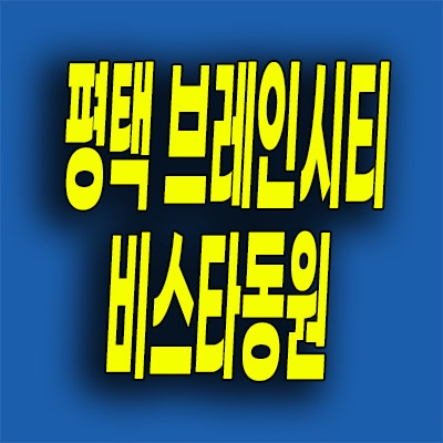  평택 브레인시티 미분양아파트 비스타동원 분양가 잔여세대 모델하우스