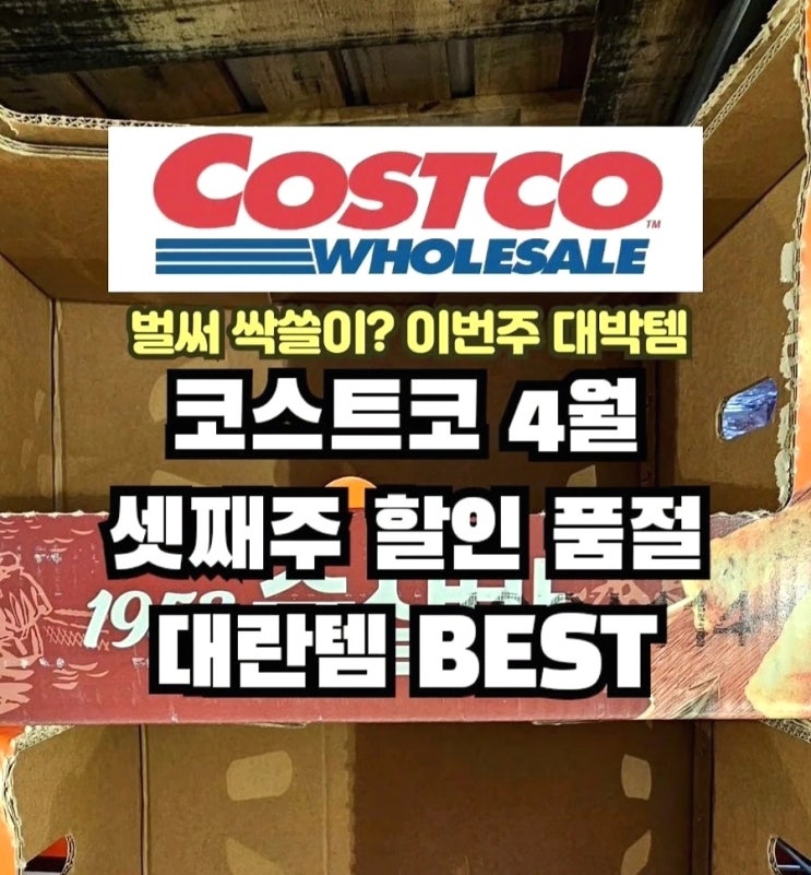  코스트코 4월 셋째주 할인 품절대란 추천템 10