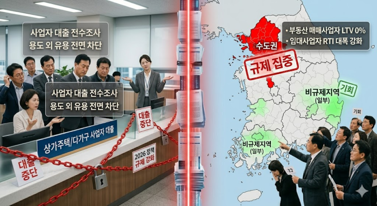  [2026 부동산 정책] 상가주택·다가구주택 사업자 대출 막혔다? 경매 투자 실전 대응 전략