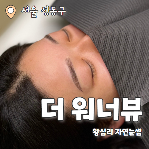  더 워너뷰 : 왕십리 헤어스트록으로 자연스럽게 살린 자연눈썹 후기