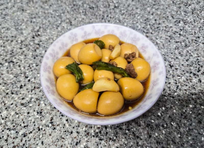 촉촉한 메추리알 소보루(소고기)장조림 만들기