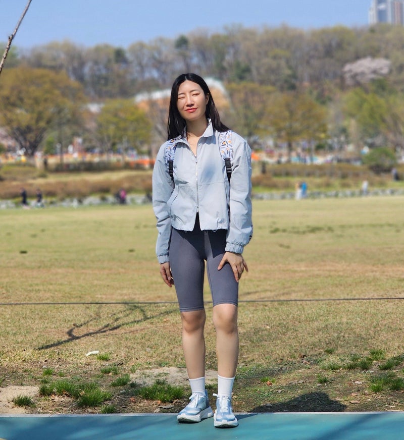 여성 러닝복 안다르 5부 레깅스 비율 좋아 보이는 여자 운동복 추천
