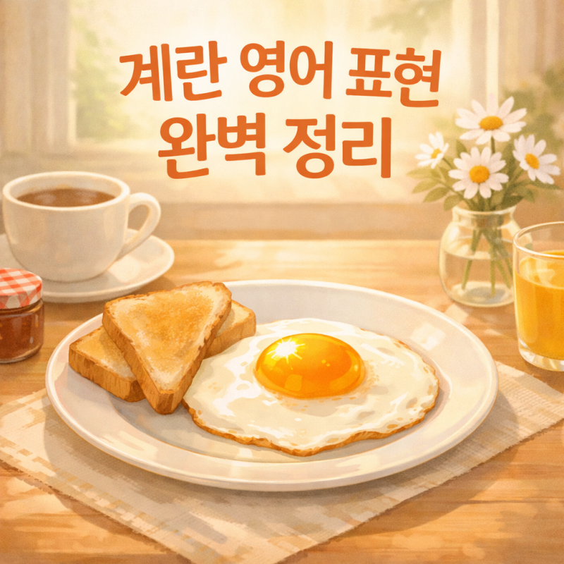 써니사이드업 무슨 뜻? 해외여행 가서 바로 써먹는 계란 주문 영어 표현 총정리 Sunny-side up