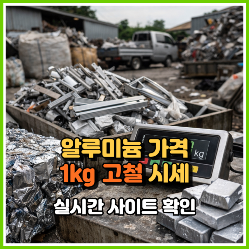 알루미늄 가격 1kg 고철 시세 실시간 사이트 확인 안 하면 손해 보세요
