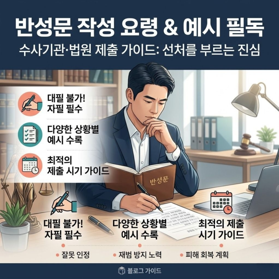 반성문대필 작성방법 예시 필독