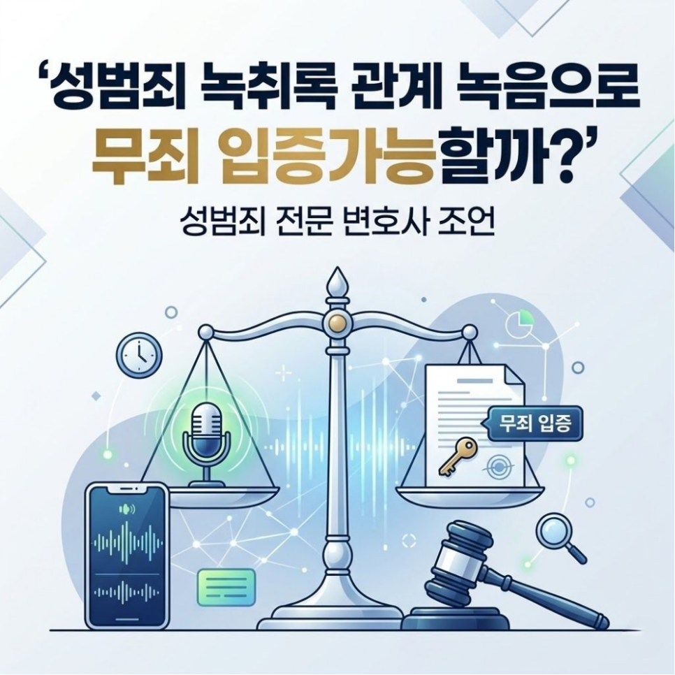 성범죄 녹취록 관계 녹음으로 무죄 입증가능할까? 관련 사진