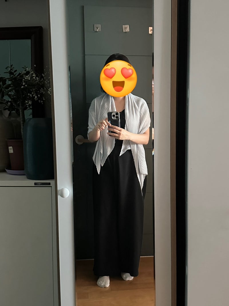 [플리츠플리즈] 플리츠 스카프 환절기 출근룩 후기