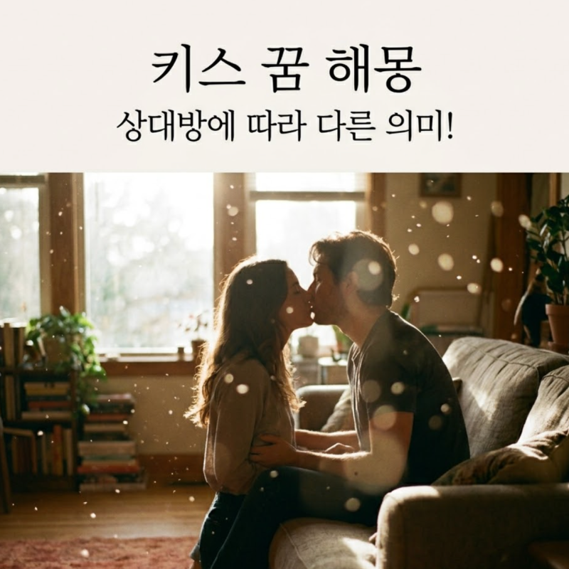 상대방에 따라 달라지는 키스하는 꿈 해몽