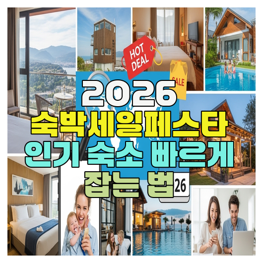  2026 숙박세일페스타 인기 숙소 빠르게 잡는 법