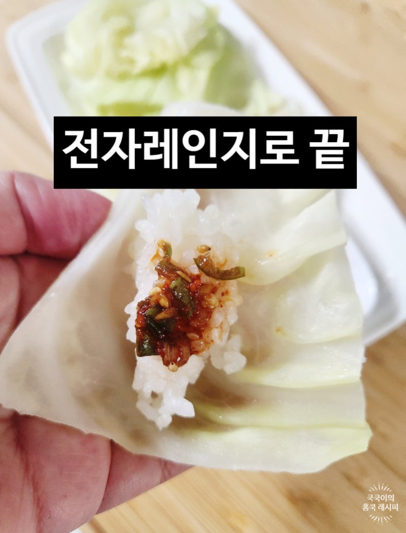 전자레인지 양배추찜 레시피 실패 없는 양배추찜 시간 양념장 꿀팁
