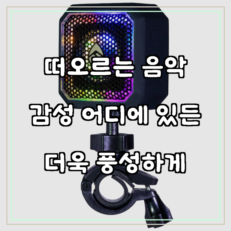 와일드프로 미니 휴대용 방수 블루투스 파티 스피커 자전거 거치대 무료 제공 MT-PBLT Party, 블....